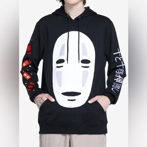Studio Ghibli Spirited Away Hot Topic No Face Jumbo Graphic Hoodie Sz Large